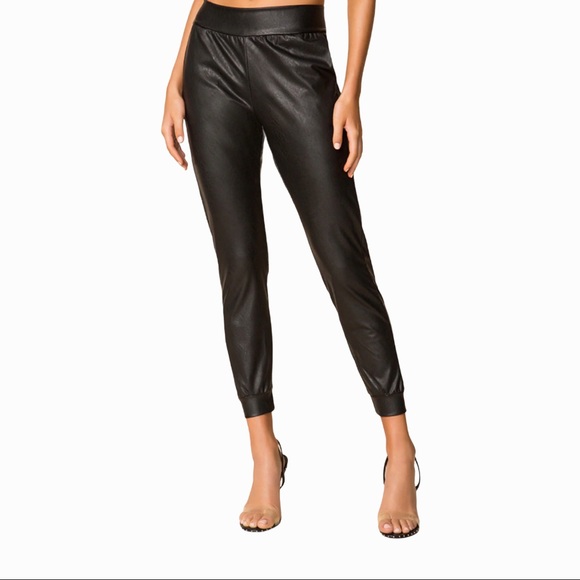 Commando Faux Leather Joggers - Picture 3 of 6